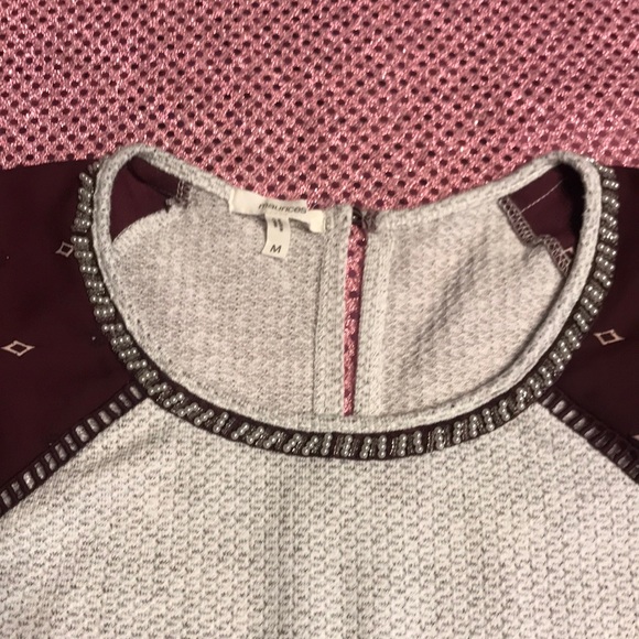 SOLD Maurices embellished chiffon sleeve top - Picture 4 of 8